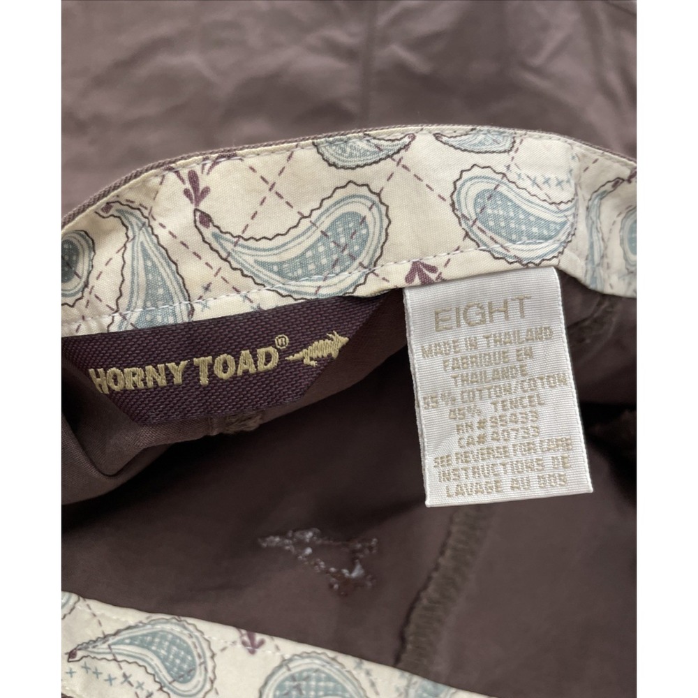 Horny Toad Womens Brown A-Line Skirt Size 8 Outdoor Hiking Travel Knee Length - Picture 6 of 6